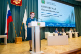 Изображение к новости 'Оксана Козловская приветствовала участников и гостей III Съезда строителей и проектировщиков Томской области'. 