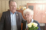 Изображение к новости 'Олег Правдин поздравил ветерана Великой Отечественной войны с 99-летием'. 